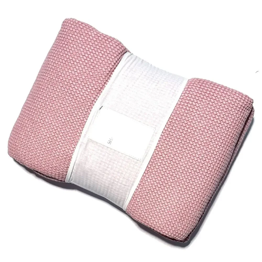 Shabby Chic All Cotton Woven King Size Duvet Cover Set Pink Ruffle Garment Wash - Picture 10 of 10